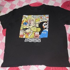 Cartoon Network  Multi Characters T-Shirt 100% Cotton Men's M Black 90s