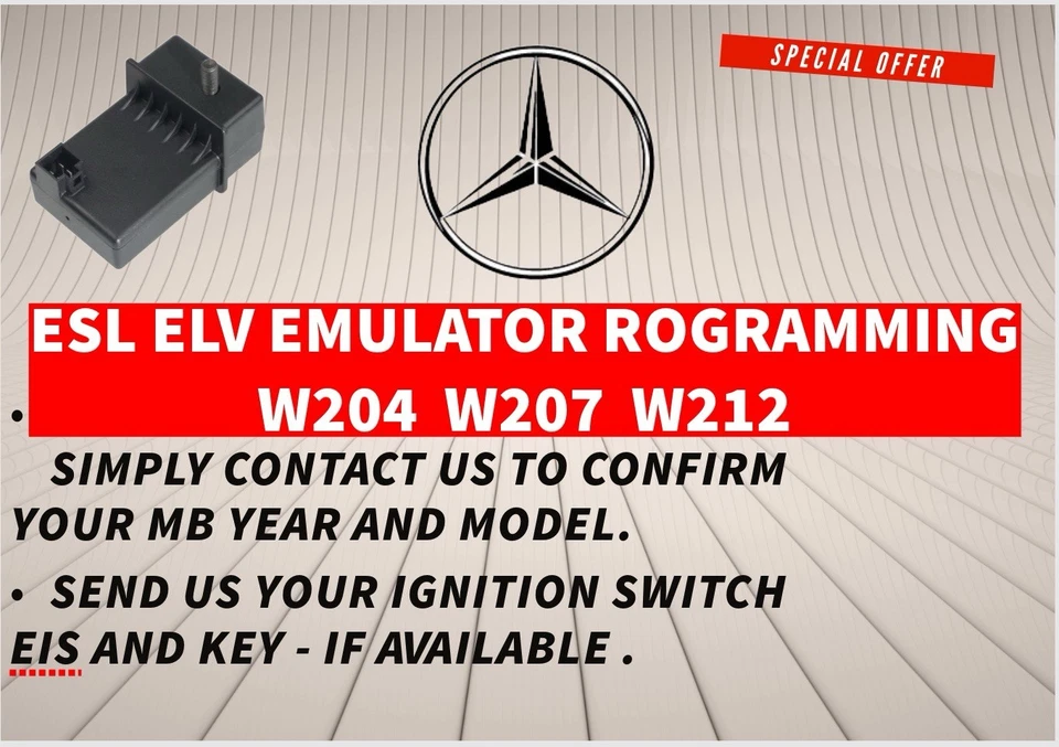 Mercedes Benz Electronic Steering Lock ESL Repair Programming C Class C300 C250 - Image 2 of 2