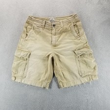 American Eagle Shorts Mens 32 Beige Cargo 10" Canvas Relaxed Casual Summer Y2K