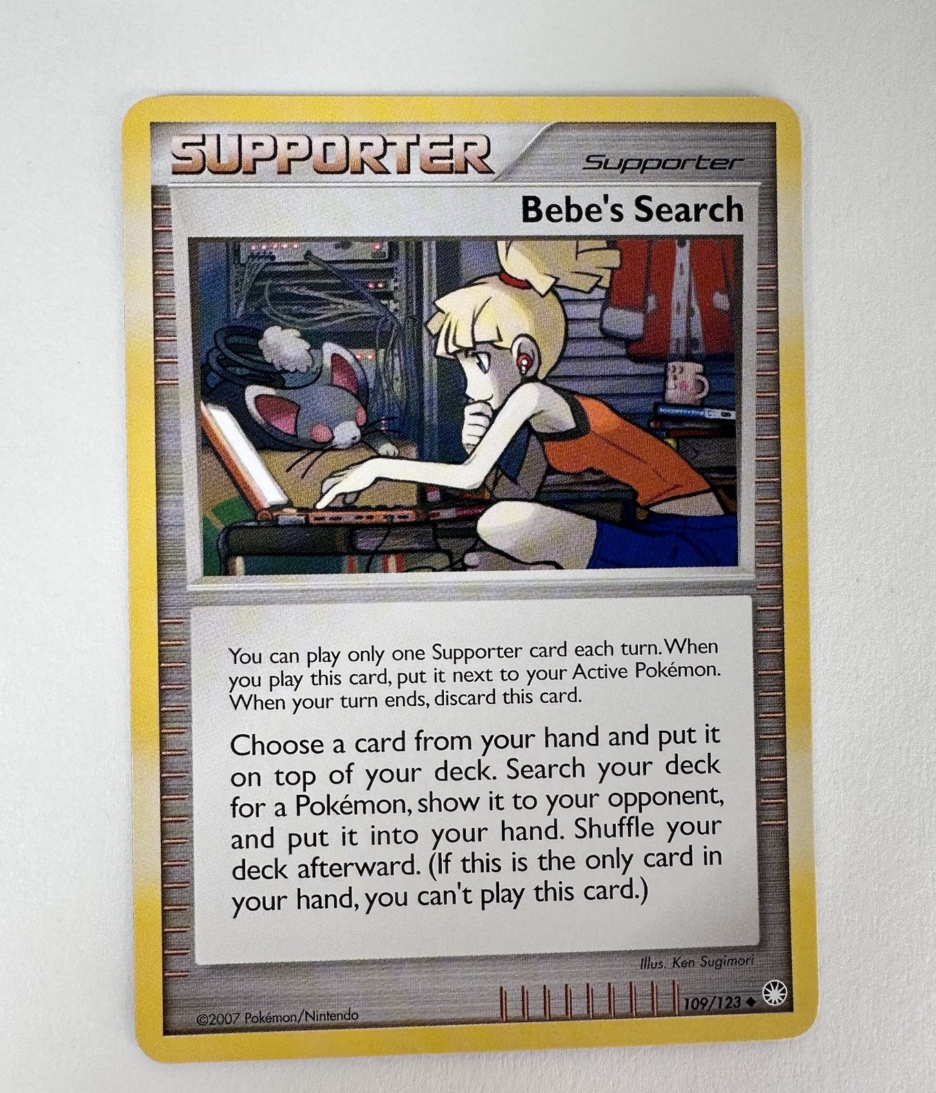 Bebe’s Search 109/123 Cosmos Regular - Pokémon Card - Mysterious Treasures LP