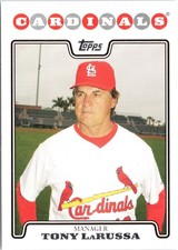 Tony LaRussa 2008 Topps #285 St. Louis Cardinals