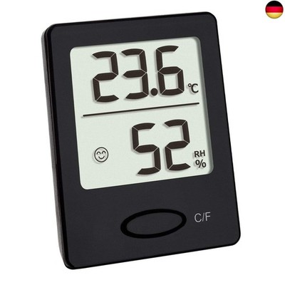TFA Dostmann Digitales Thermo-Hygrometer, Hygrometer digital für innen, 