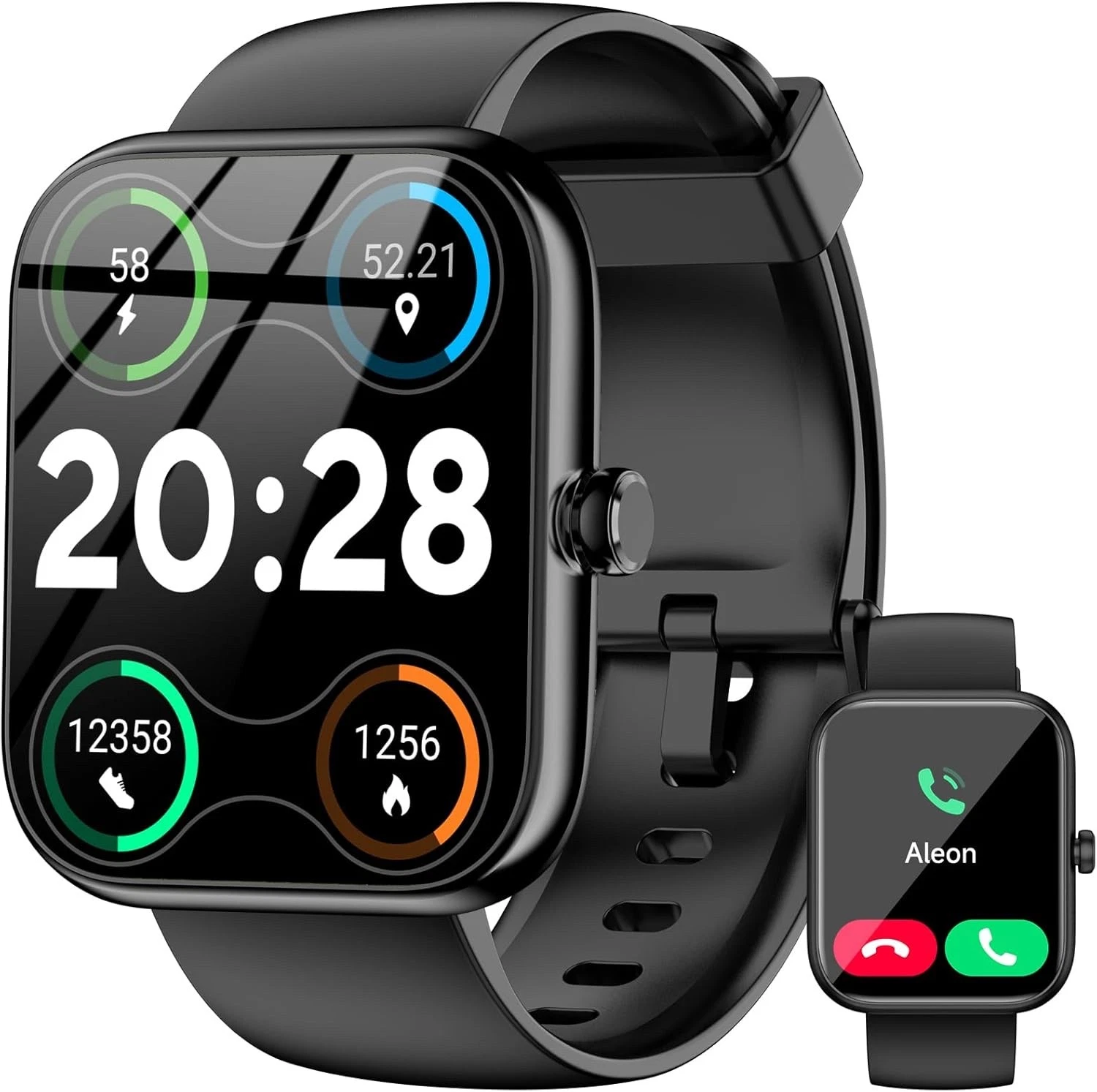 Smart Watch 1.83" HD – Alexa Built-In, Bluetooth Calling & Fitness Tracker