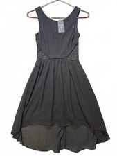 GUESS By Marciano Lace Dress XS Black Cutout High Low Cocktail NWT