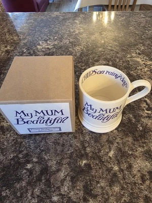 Emma Bridgewater 1/2 Pint Mug My Mum Is Beautiful With Box Coffee Tea