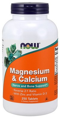 NOW Foods Magnesium & Calcium with Zinc and Vitamin D3 - 250 (135,96 EUR/kg)