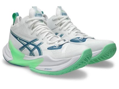 ASICS SKY METARISE 2 1051A089 102 White Saba Blue Volleyball Shoes