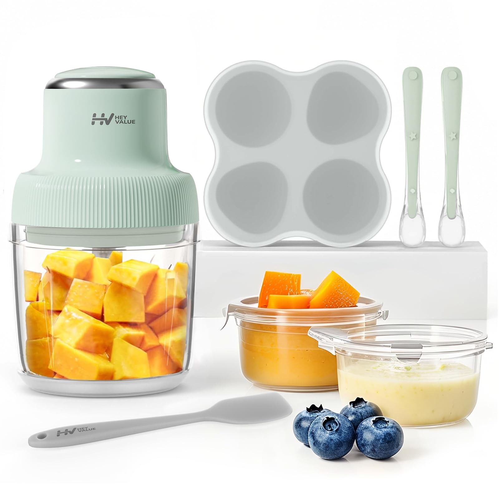 HEYVALUE Baby Food Maker, 13-in-1 Larger Baby Food Puree Blender, Fruit, Vega...