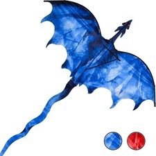 JEKOSEN Ice Dragon 54" Huge Kite for Kids and Adults Easy to Fly Single Line Str