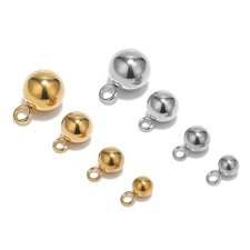 50pcs stainless steel 18k gold plated solid b...