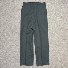 VTG Military Dress Pants Mens 33L Wool Serge Uniform Trousers Army Green
