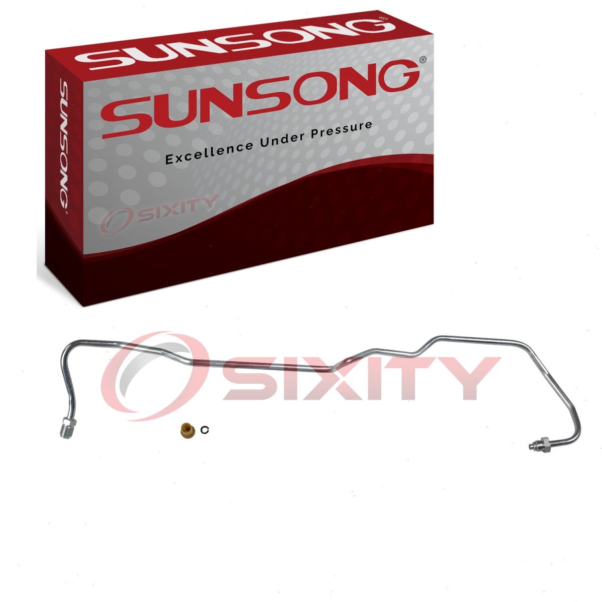 Sunsong Tube To Rack Power Steering Pressure Line Hose for 2007-2008 Hyundai wl