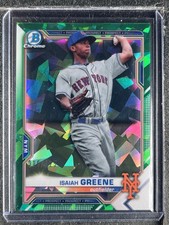 Greene, Isaiah - 2021 Bowman Chrome Prospect - Sapphire - 16/125