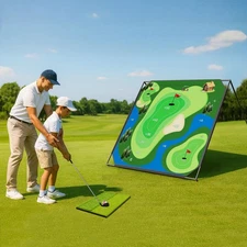 Advanced Golf Trainer: Battle Chipping Set for Indoor/Outdoor Practice