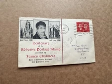 Great Britain 1940 FDC +Penny Black Centenary #SG486 +James Chambers Cachet (B)