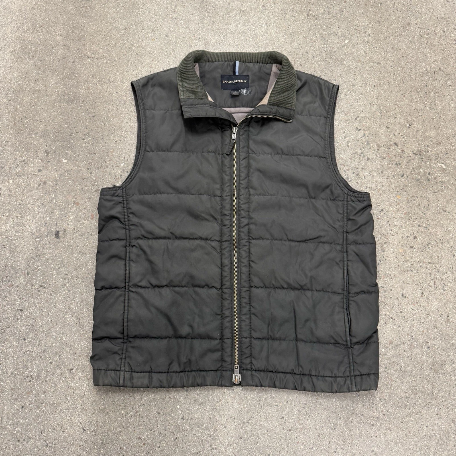 Banana Republic Men's Quilted Full Zip Vest Size Small