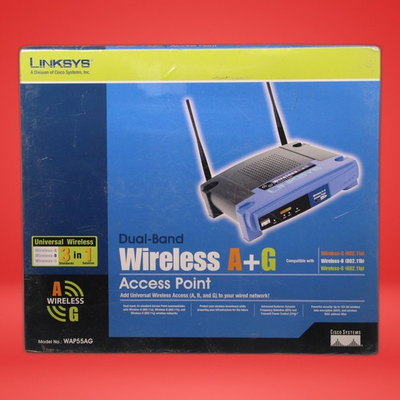 #ad New Linksys WAP55AG Ver.2 Dual Band 2.4GHz Wireless AG Access Point $43.42