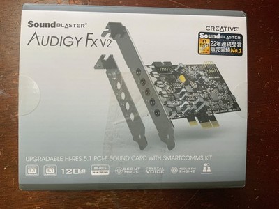 Creative Sound Blaster Audigy Fx V2 Hi-Res 5.1 PCI-e Sound Card with 5.1 SB1870