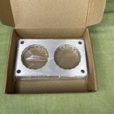 Billet Aluminum Throttle Body Spacer Gt Dual Bore Helix Insert Gasket Tbs-05-gt