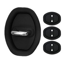 4x Car Door Lock Latches Cover Silicone Car Door Latch Protector Self-Adhesive