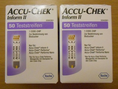 ACCU-CHEK Inform II & Performa 100 Teststreifen - NEU / OVP - AKKU CHECK -