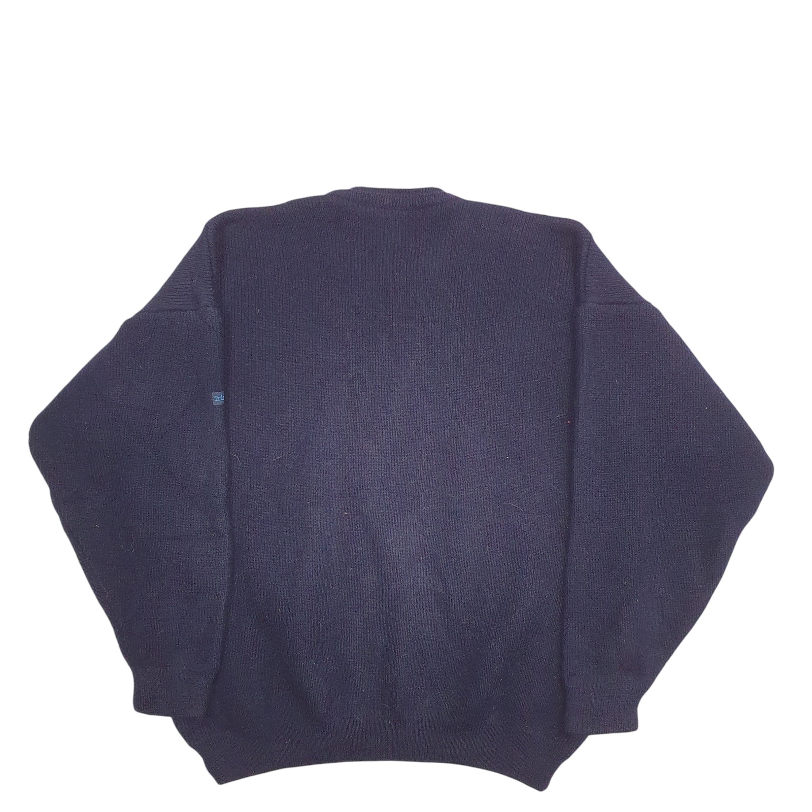 TRICOT MARINE Crewneck Cotton Blend Jumper Sweatshirt Mens L image 3