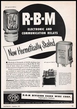 1951 RBM Division Essex Wire Corp. Logansport Indiana Electronic Relays Print Ad