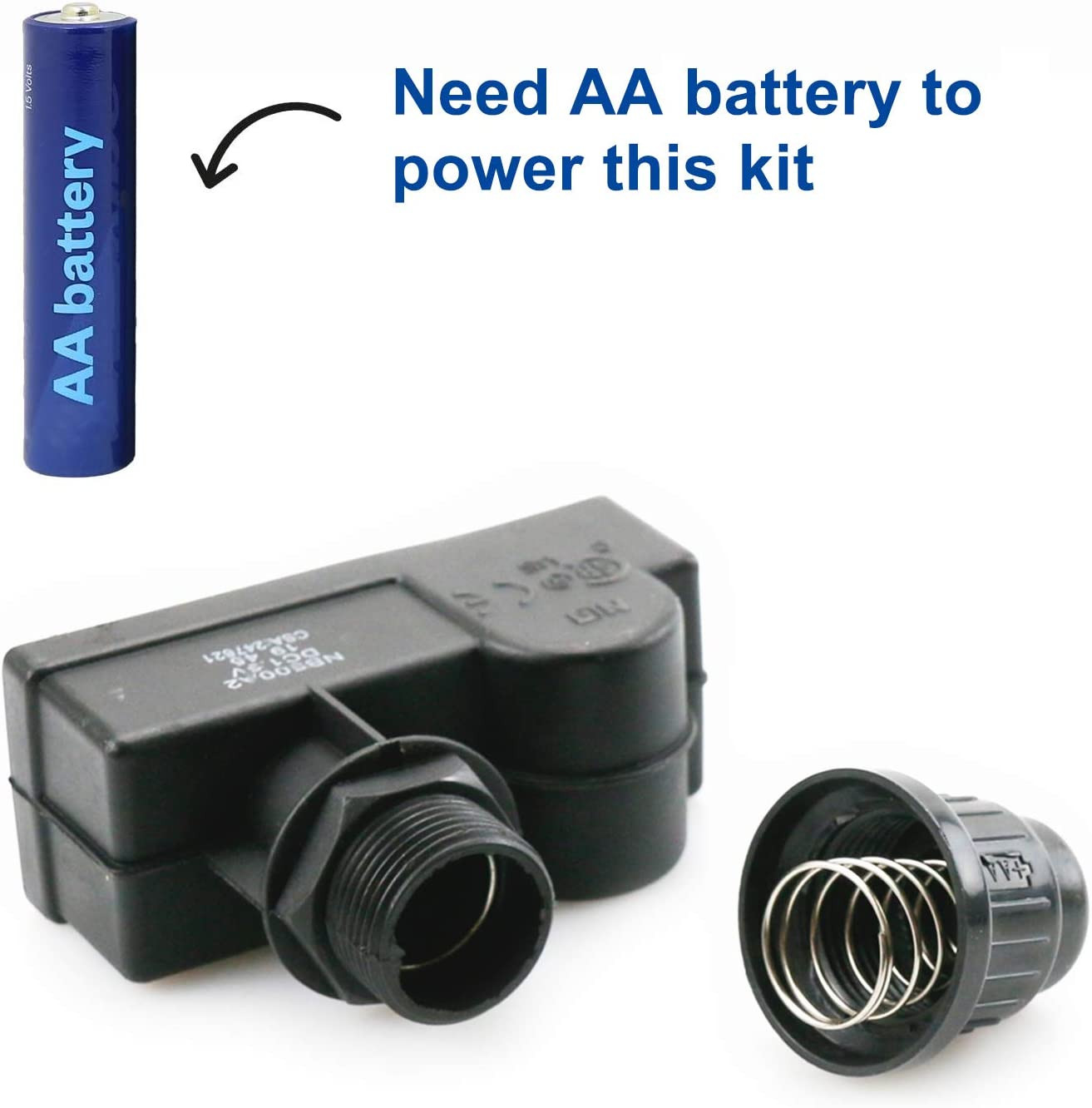 Fire Pit Igniter, Push Button Ignition Kit with 2 Outlets and Ground Wire Burner