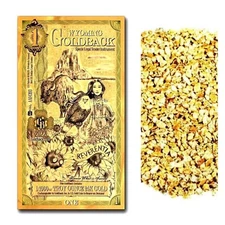 1 WYOMING GOLDBACK AURUM 24KT GOLD FOIL NOTE BU + 10 PIECE ALASKAN GOLD NUGGETS