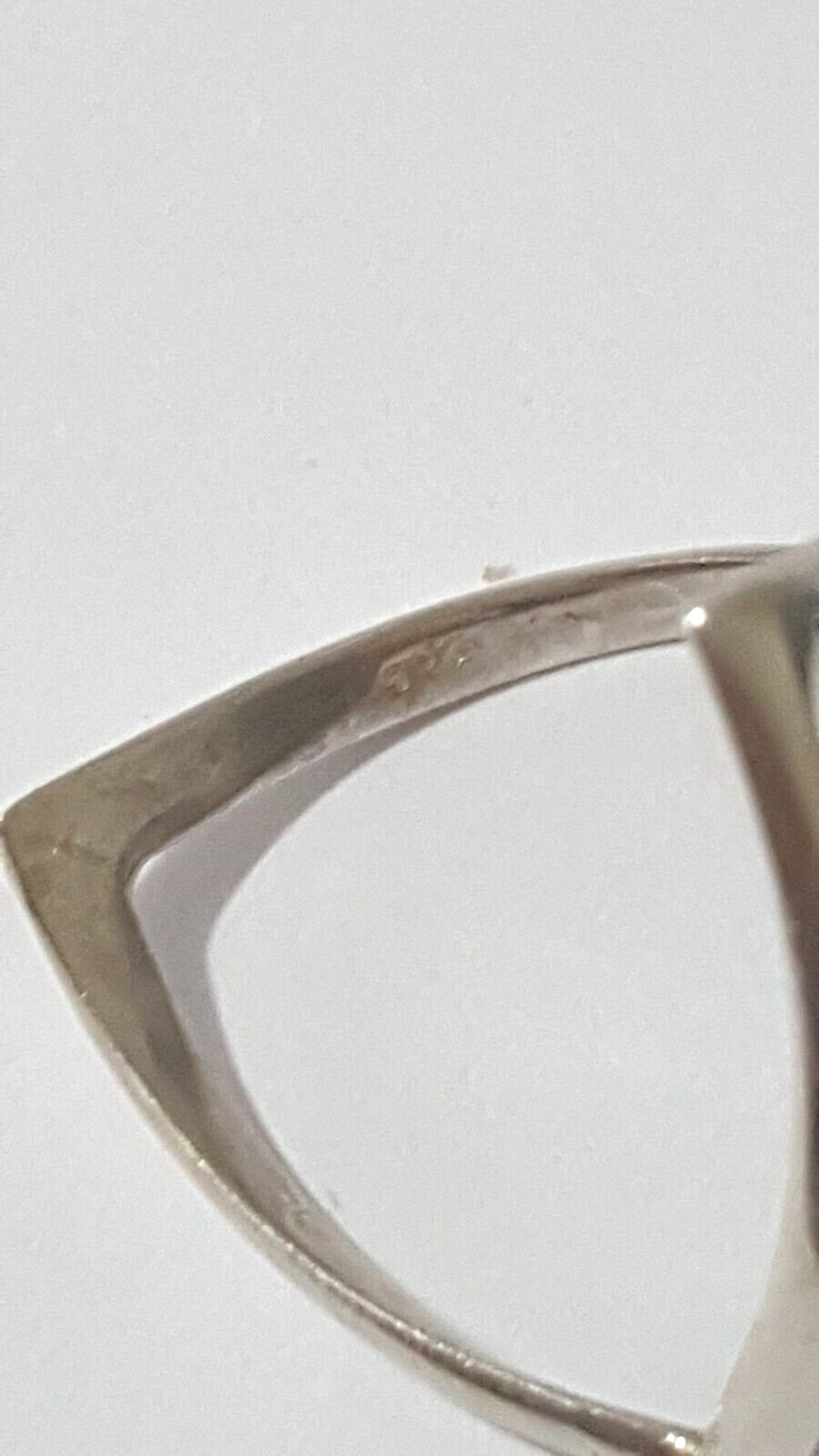 Fabulous Solid Double Wishbone Ring 925 Silver Si… - image 17