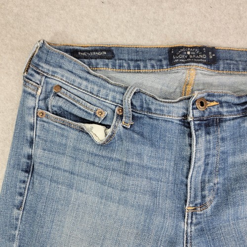 Lucky Brand Womens Sweet'n Straight Boho Mid Rise Denim Jeans Size 12 - Picture 3 of 14