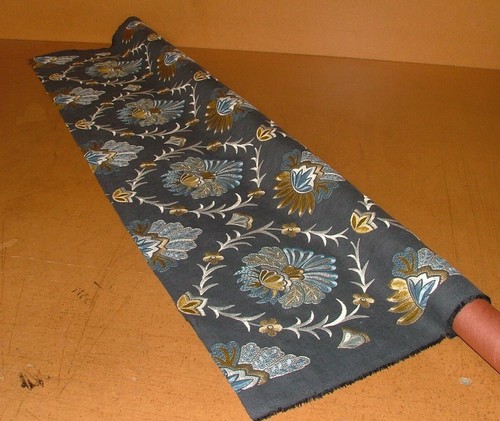 Cortina De Tela Bordada Floral Amadore Con Uso Para Cojines Y Persianas - Imagen 12 de 16
