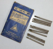 10 Cogsdill Black Panther Drill Bits Strait Shank High Spd Special Body Vtg 1.75