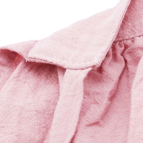 Women Long Apron Dress Casual Workwear Casual Workwear Washed Cotton Linen FW - Picture 12 of 15