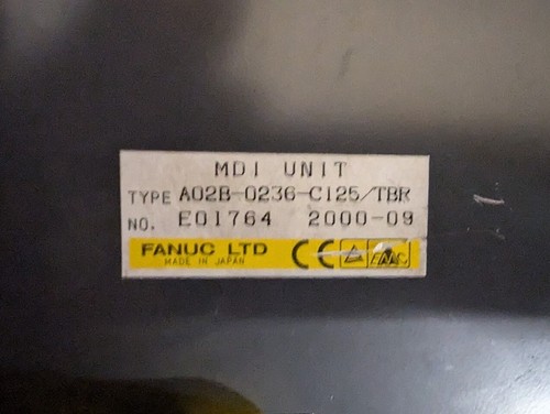 60 DAY GE FANUC 21iT CNC CONTROL MDI KEYBOARD PANEL A02B-0236-C125 /TBR - Picture 3 of 3