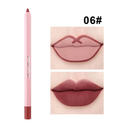 Waterproof Pencil Lipstick Cosmetic Pen Matte Velvet Lip Liner Long Lasting UK - Picture 13 of 36