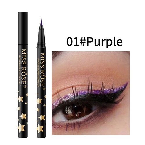 Colorful Glitter Liquid Eyeliner Pen Face Smudge Proof Shimmer Eye Liner Pencil - Picture 7 of 22