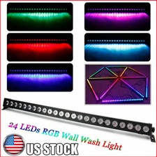 2PCS 24LED Wall Washer Stage Lighting 120W Bar Party DMX RGB Disco DJ Club Light