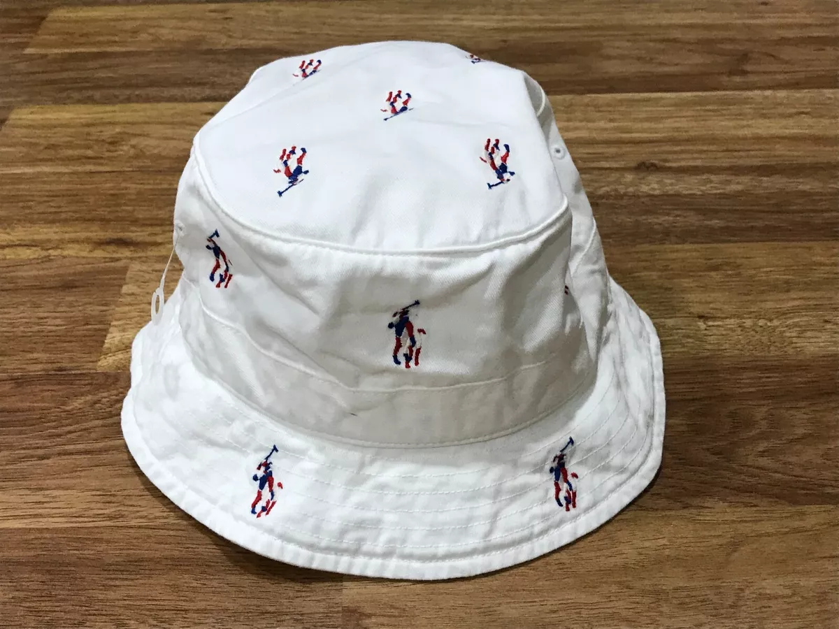 Polo bucket hat white new arrivals