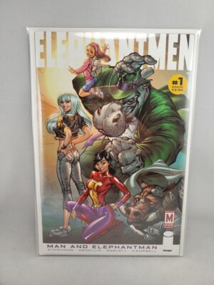 Elephantmen: Man and Elephantman 1:15 J Scott Campbell Variant RARE HTF 2011