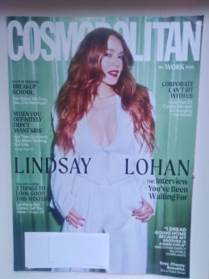 Cosmopolitan Magazine 2022 LINDSAY LOHAN VOL 271 Issue 7 The Work Issue FASHION