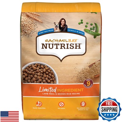 Rachael Ray Nutrish Limited Ingredient Diet Lamb Meal and Brown Rice Recipe, 