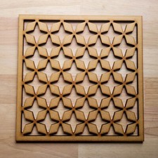 Star Grille Decorative Screen Radiator Cabinet square MDF Panel Cover 033