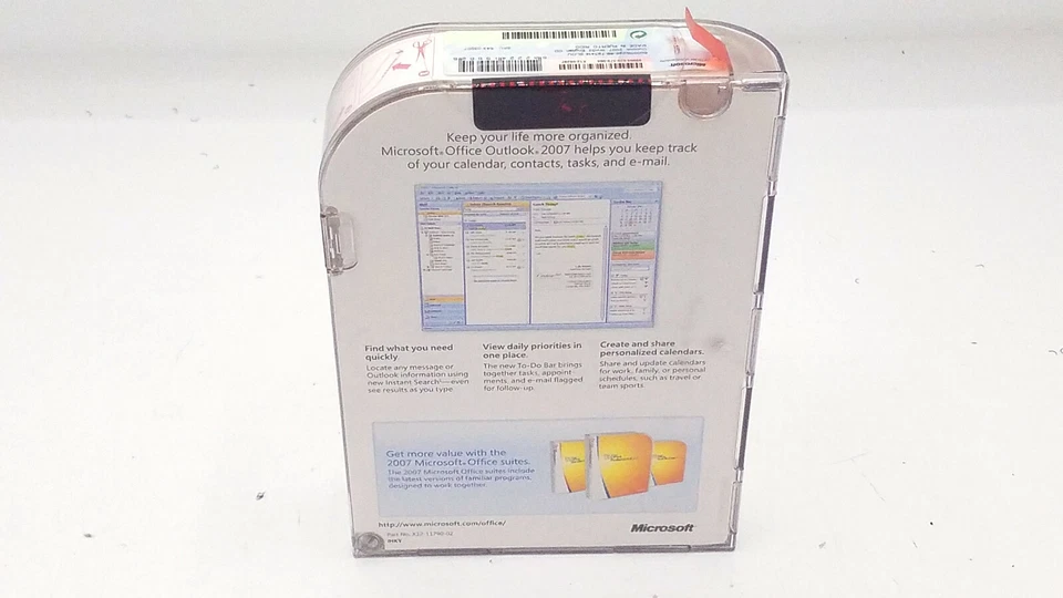 Microsoft Office Outlook 2007 Windows Original Software - New / Sealed - Image 2 of 4