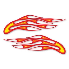 Three Color Flames Apollo Design Magnets