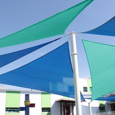 Standard Size Triangle Curve Sun Shade Sail Home Garden Pool Patio