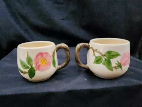 Franciscan Desert Rose U.S.A. Small Mugs Set of 2