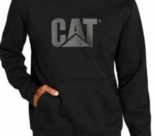 CAT Caterpillar Heavy Machinery Equipment Logo Hoodie Sweatshirt Pullover Size M