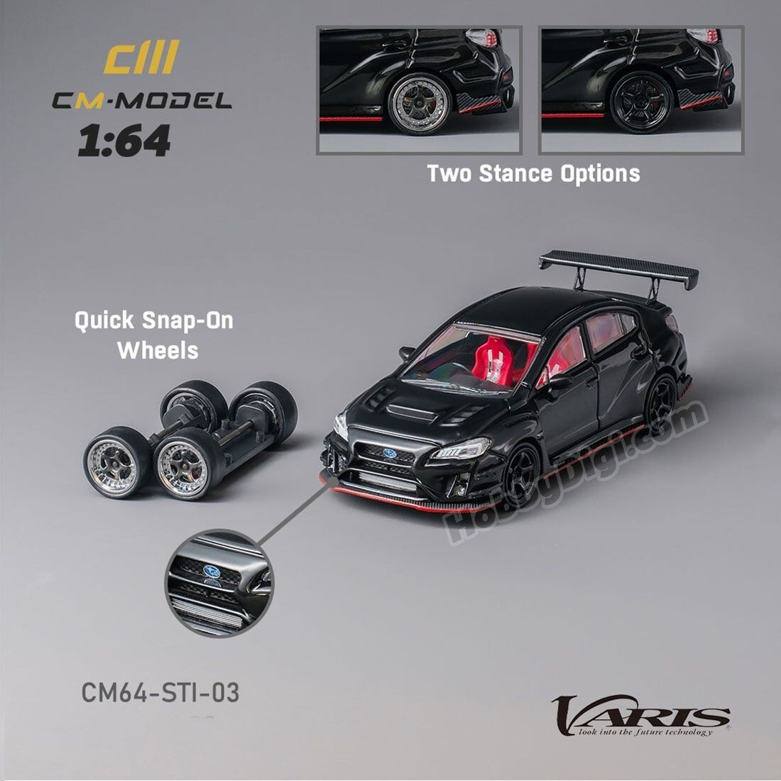 CM MODEL SUBARU WRX STI＆S4 WIDE BODY KIT CM Model 1/64 Subaru VAB WRX STI&S4 VARIS Wide Body Kit