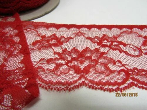 Red Lace Sewing Trimmings